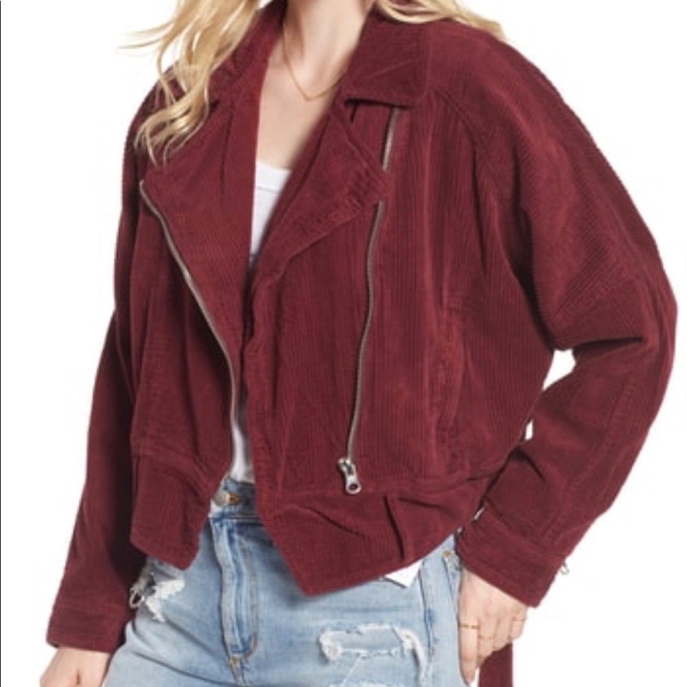 Free People Slouchy Dolman Moto Jacket